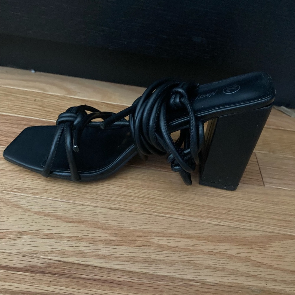 Nasty Gal Heel the Love Strappy Block Heel